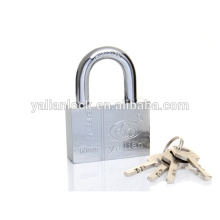 New door lock Chrome Plated Vane Key Square Iron Padlock